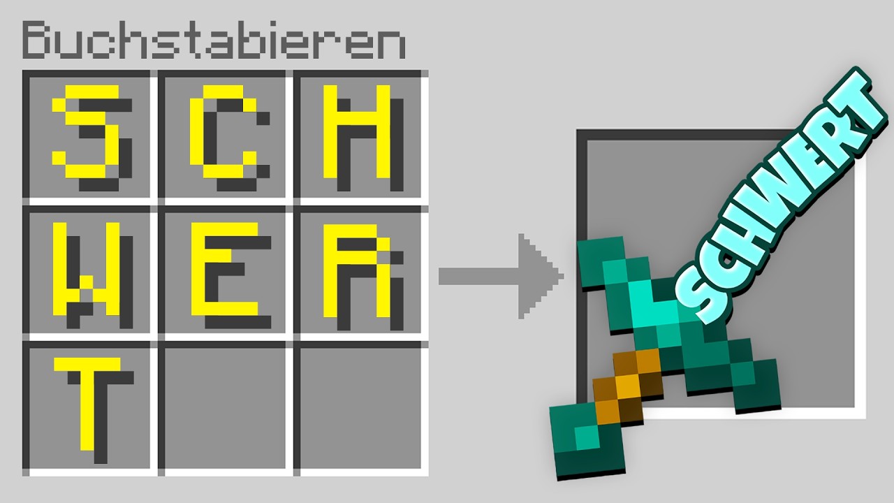 Minecraft, aber ich kann ALLES BUCHSTABIEREN...