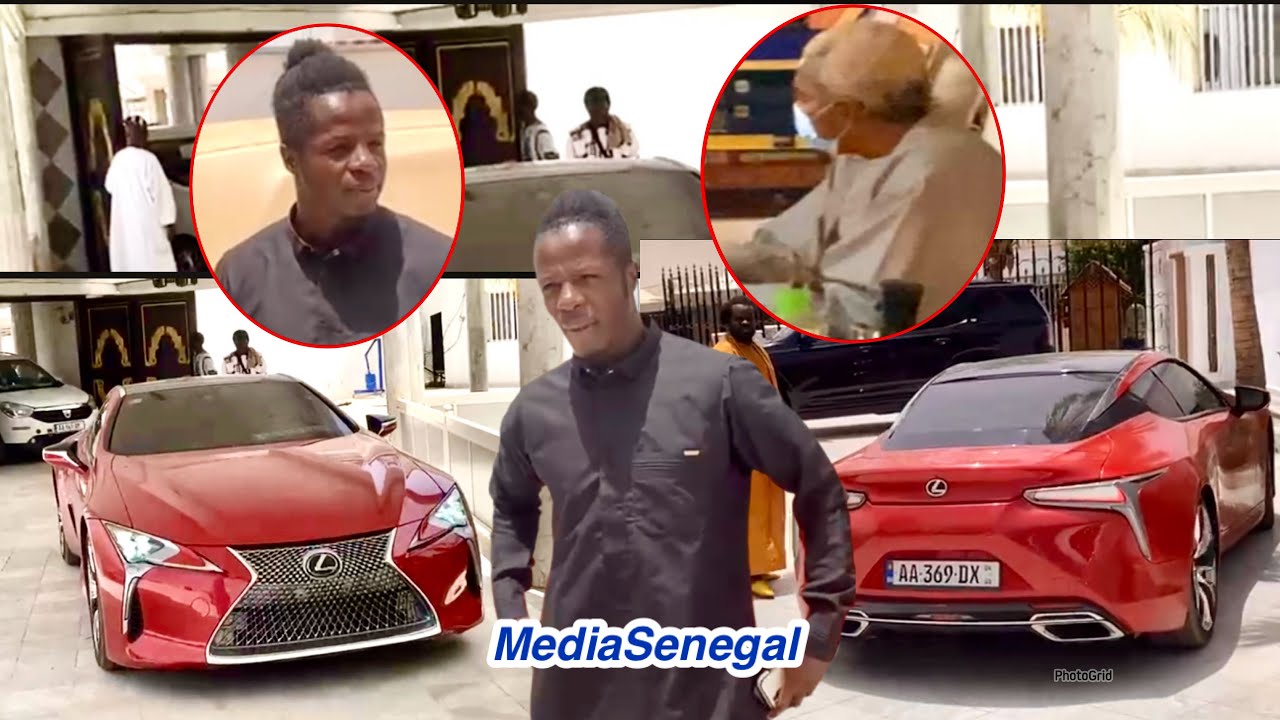 Touba: Linternational Amath Ndiaye Diédhiou débarque chez Serigne Abdou Karim à bord d’une Lexus 🔥