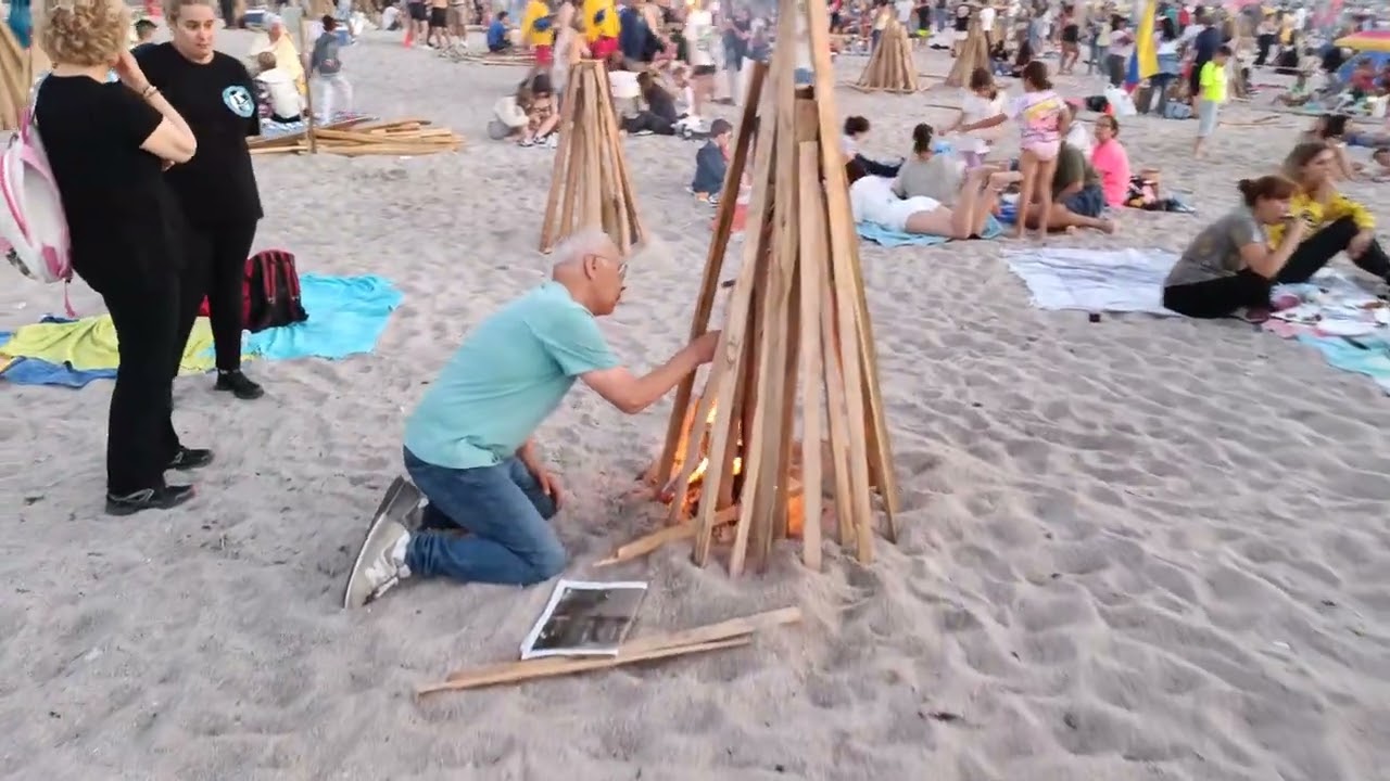 FIESTA DE SAN JUAN, PLAYA DE RIAZOR Y ORZAN, 2023 A CORUÑA