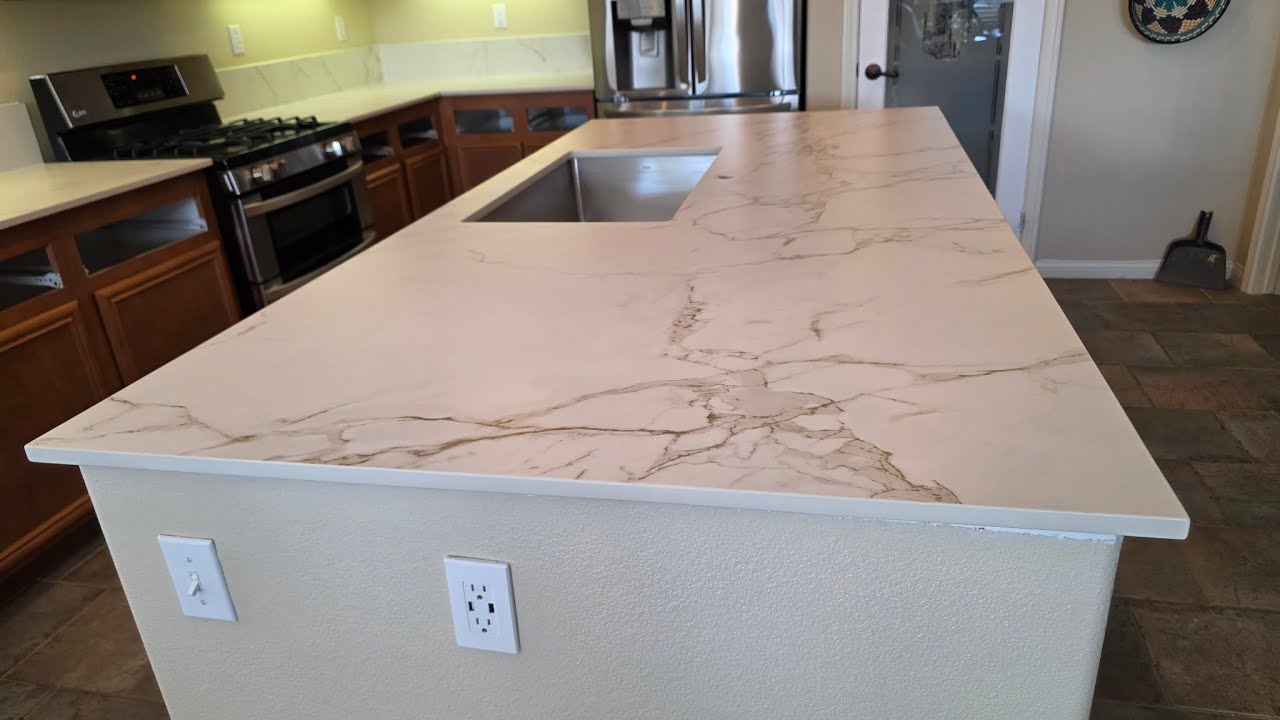 Dekton Entzo Kitchen Countertop Before and After #dektonentzo #dekton