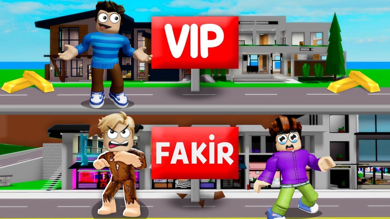 FAKİR Mahalle VS VIP Mahalle! - Roblox Brookhaven