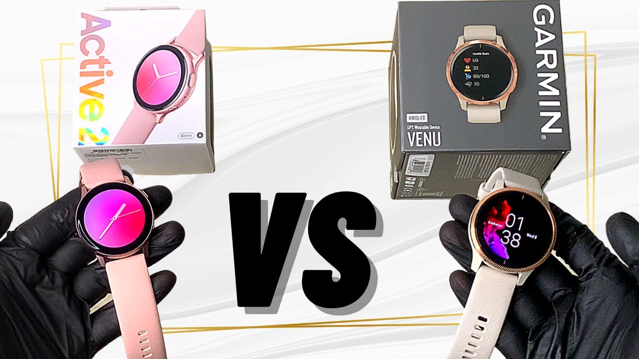 Garmin Venu Rose Gold VS Samsung Active 2 | Сравнение и особенности