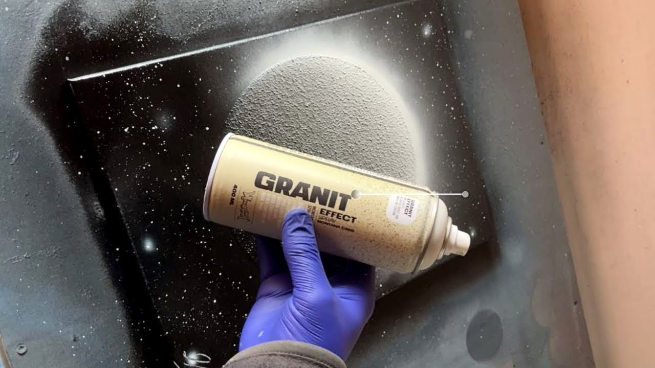 Granit! Planet painting with spray paint