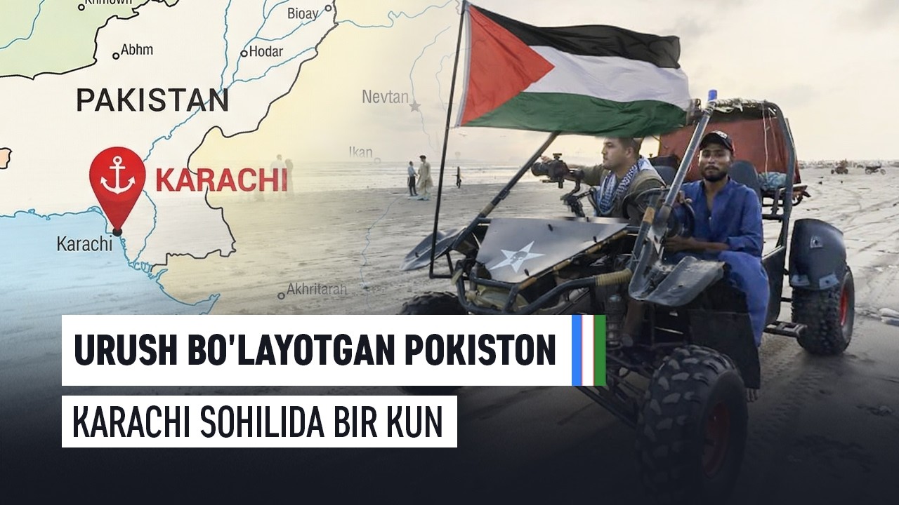 Urush bo'layotgan Pokiston Karachi sohilida bir kun