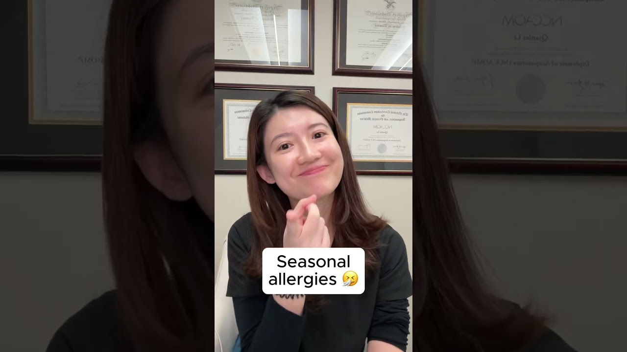 Relieve seasonal allergies naturally with acupressure #acupuncture #acupressure #acupuncturist