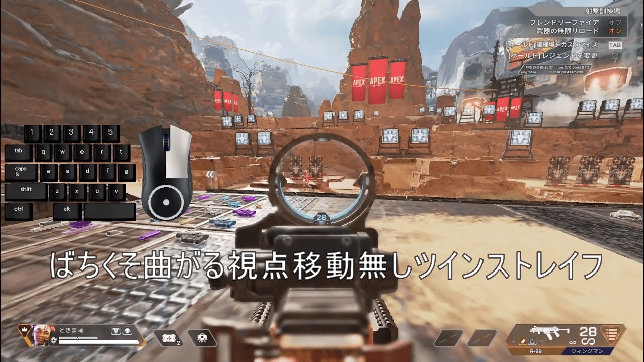 視点移動無しツインストレイフ解説