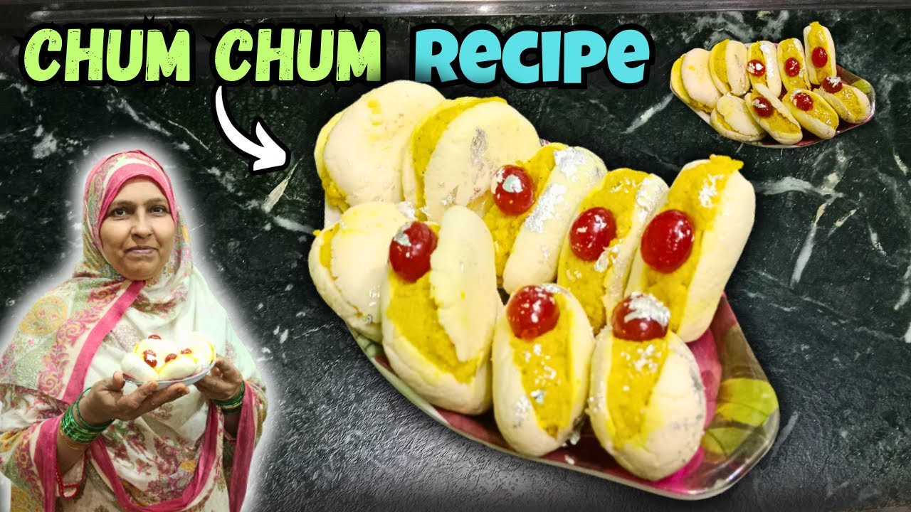Perfect Chum Chum Recipe At Home 😍 | Bengali Style Chum Chum Recipe | Tabbo Ka Zaika Ghar