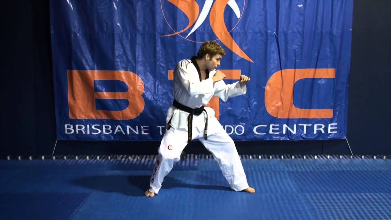 Kicks - Sliding Side Kick - Brisbane Taekwondo Centre
