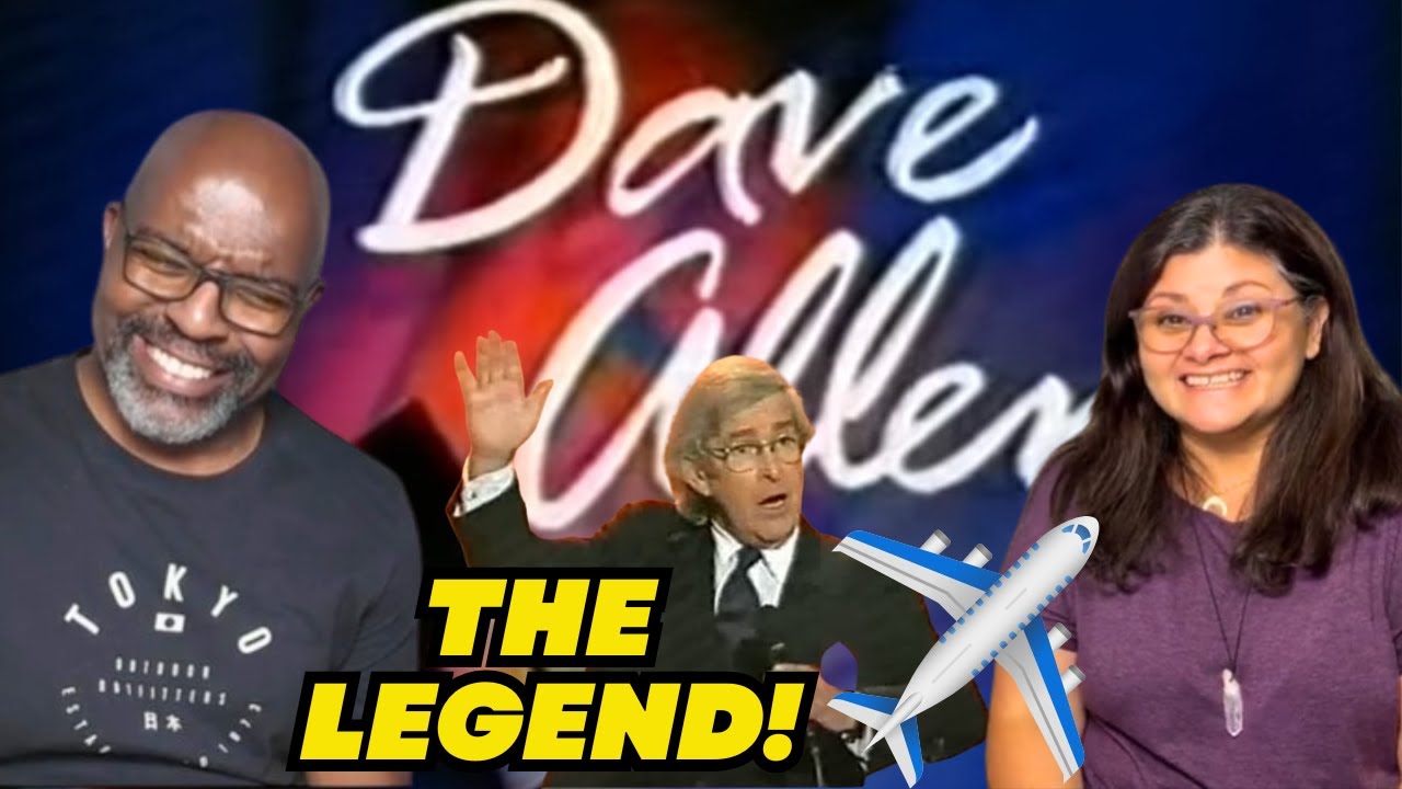 Americans react to Dave Allen's Funniest Airplane Jokes!