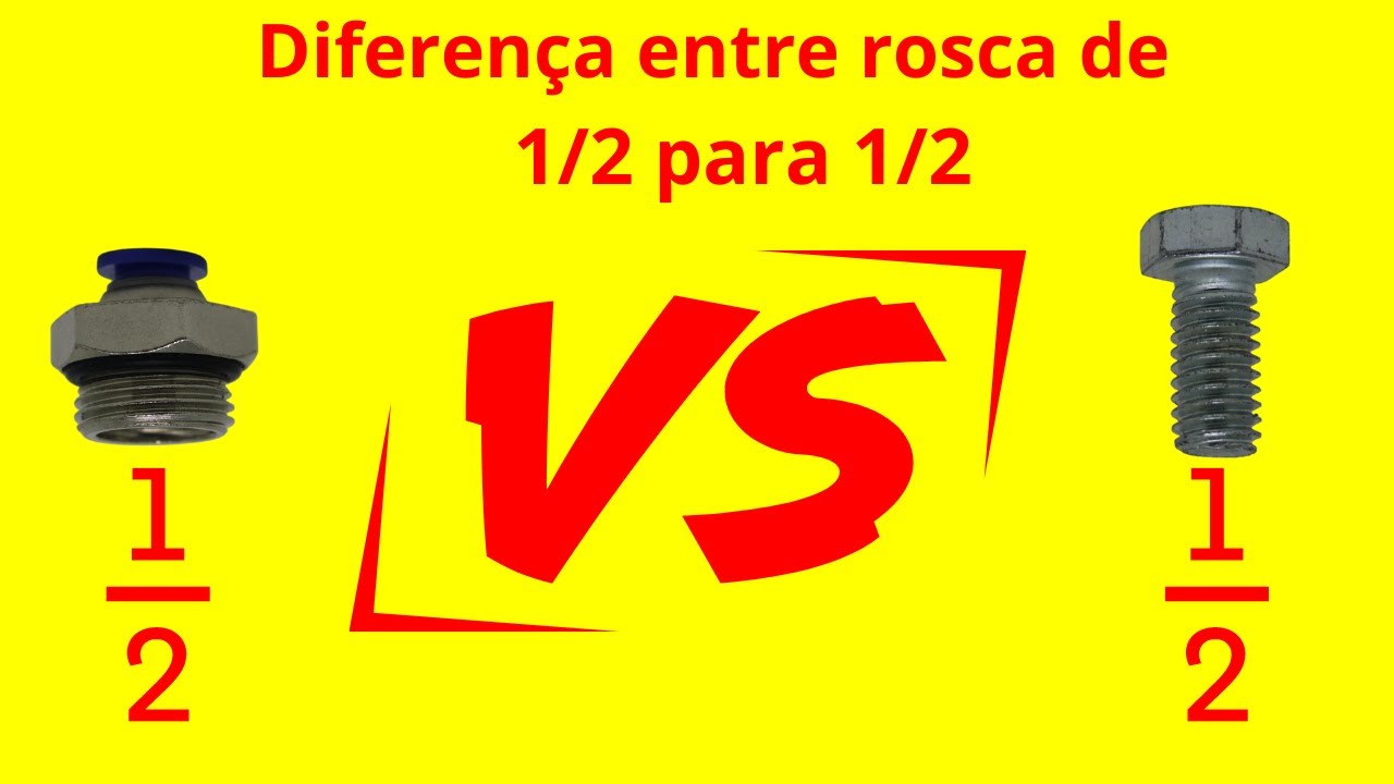 Rosca de mesma medida com tamanho diferente