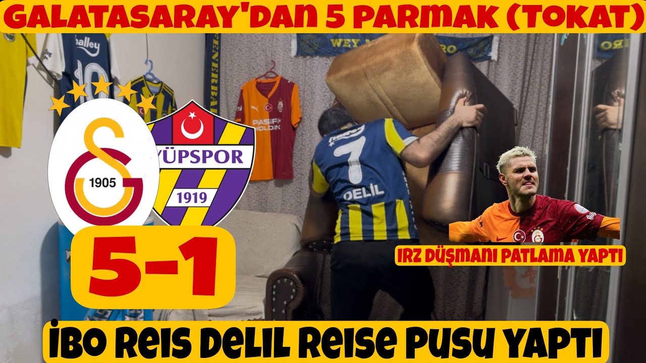 Delil Reis Pusuya Düştü - İbo Reisten Sürpriz - Galatasaray 5-1 Eyüpspor #icardi #galatasaray #fb 