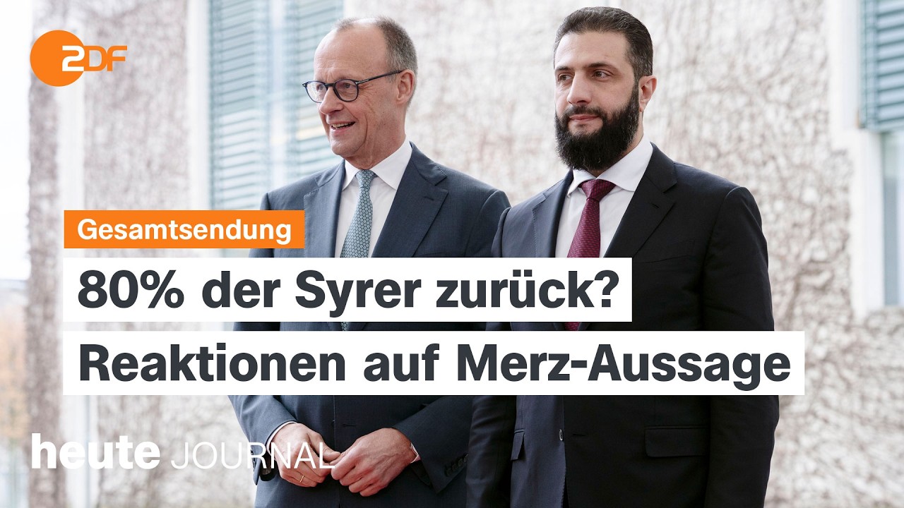 heute journal vom 31.03.2026 Abschiebungen nach Syrien, Pflegeausbildung boomt, &Ouml;l- und Gaspreise