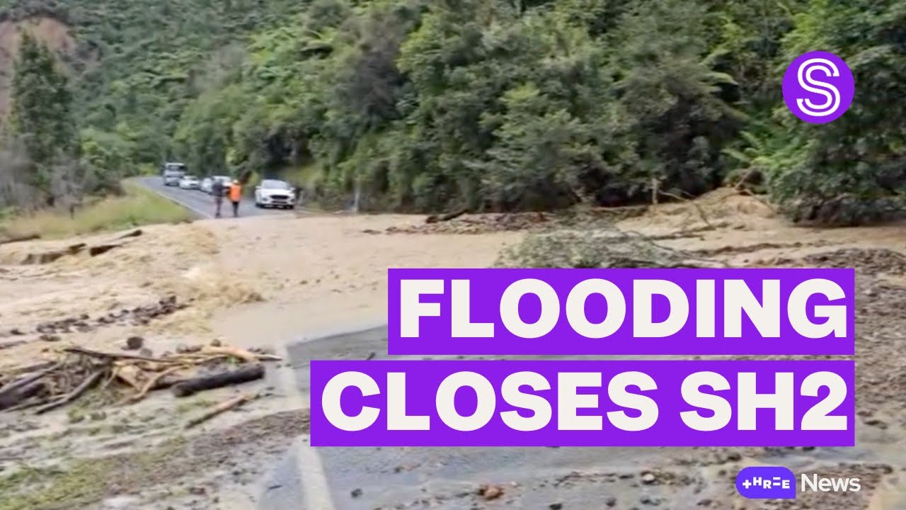 Evacuations on Friday night after flooding and slips shut SH2 | Stuff.co.nz