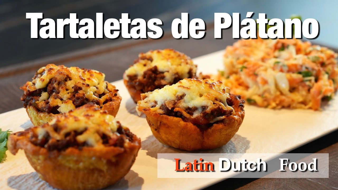 Tartaletas de Plátano con Carne Gratinadas