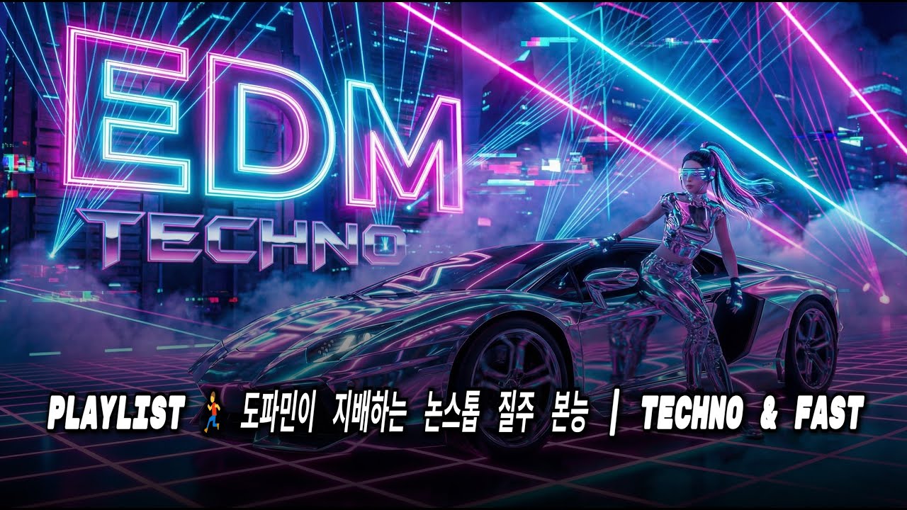 [PLAYLIST] 🏃 도파민이 지배하는 논스톱 질주 본능 | Techno & Fast
