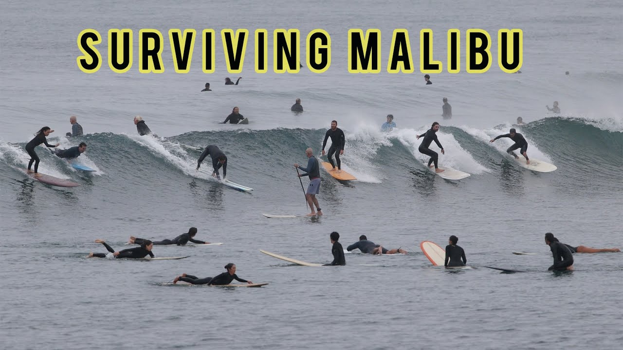 Surviving the Malibu Surf Mayhem: Crowds, Crashes, and Chaos