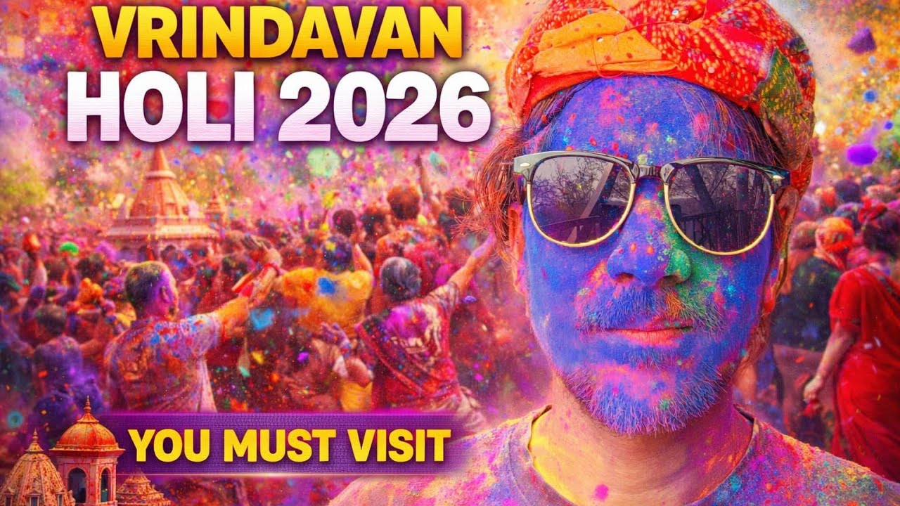 Vrindavan ki holi  2026❤️ #shorts #youtubeshorts #viral #trending #braj #vrindavan #radhakrishna 