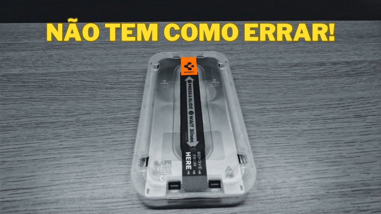 A MELHOR PELÍCULA PARA IPHONE - SPIGEN GLASTR EZ FIT