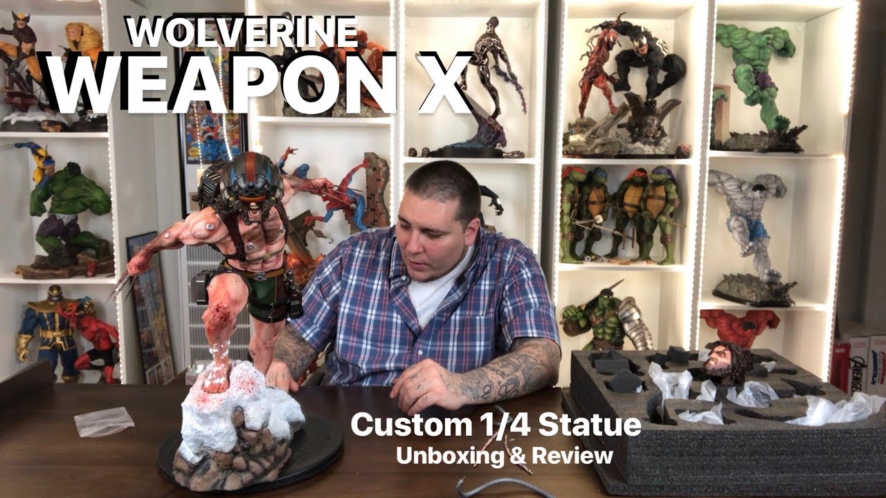Wolverine Weapon X Custom 1/4 Scale Statue Unboxing & Review