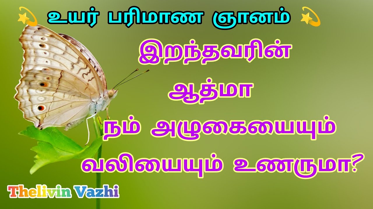 இறந்தவரின் ஆத்மா நம் அழுகையையும் வலியையும் உணருமா?