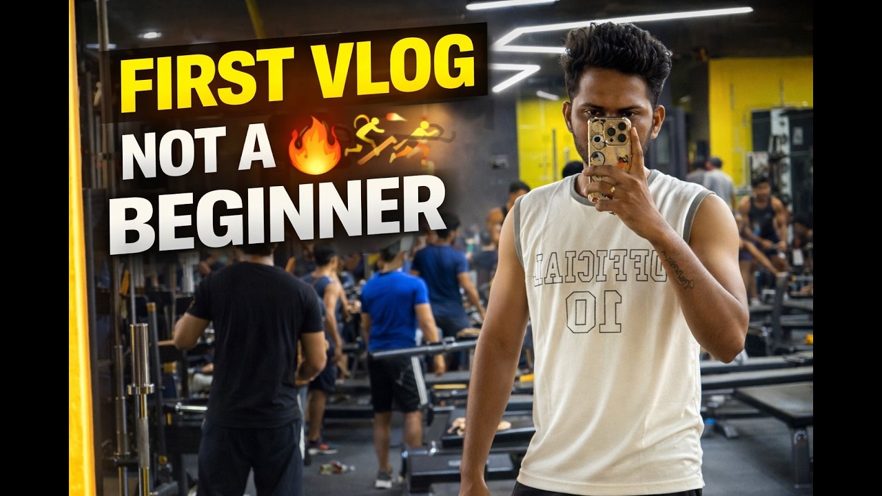 “First Vlog 🔥 Not New To Gym… But New To Vlogging |