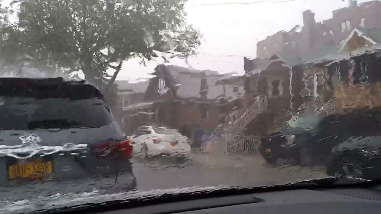 Rain in a car with a song