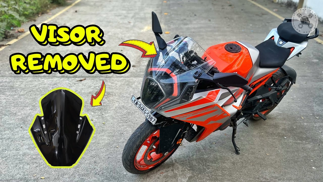KTM RC200 Front Visor Removed 🤯 | Secret Tips To Remove/Replace Front Visor 🤫