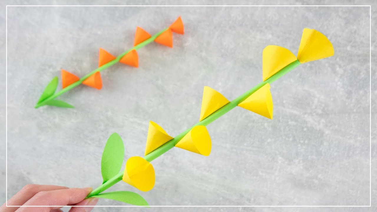 DIY Idee: Einfache Deko Blumen aus Papier basteln
