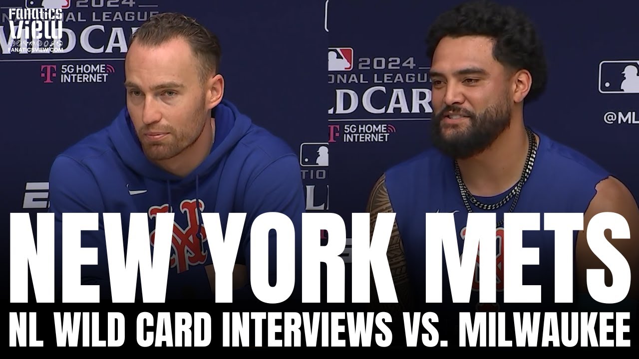 Brandon Nimmo & Sean Manaea Discuss New York Mets Playoff Run, Wild Card Matchup vs. Milwaukee