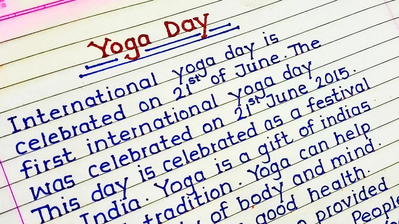 Essay On Yoga Day || Information About Yoga Day In English || Yoga Day Essay