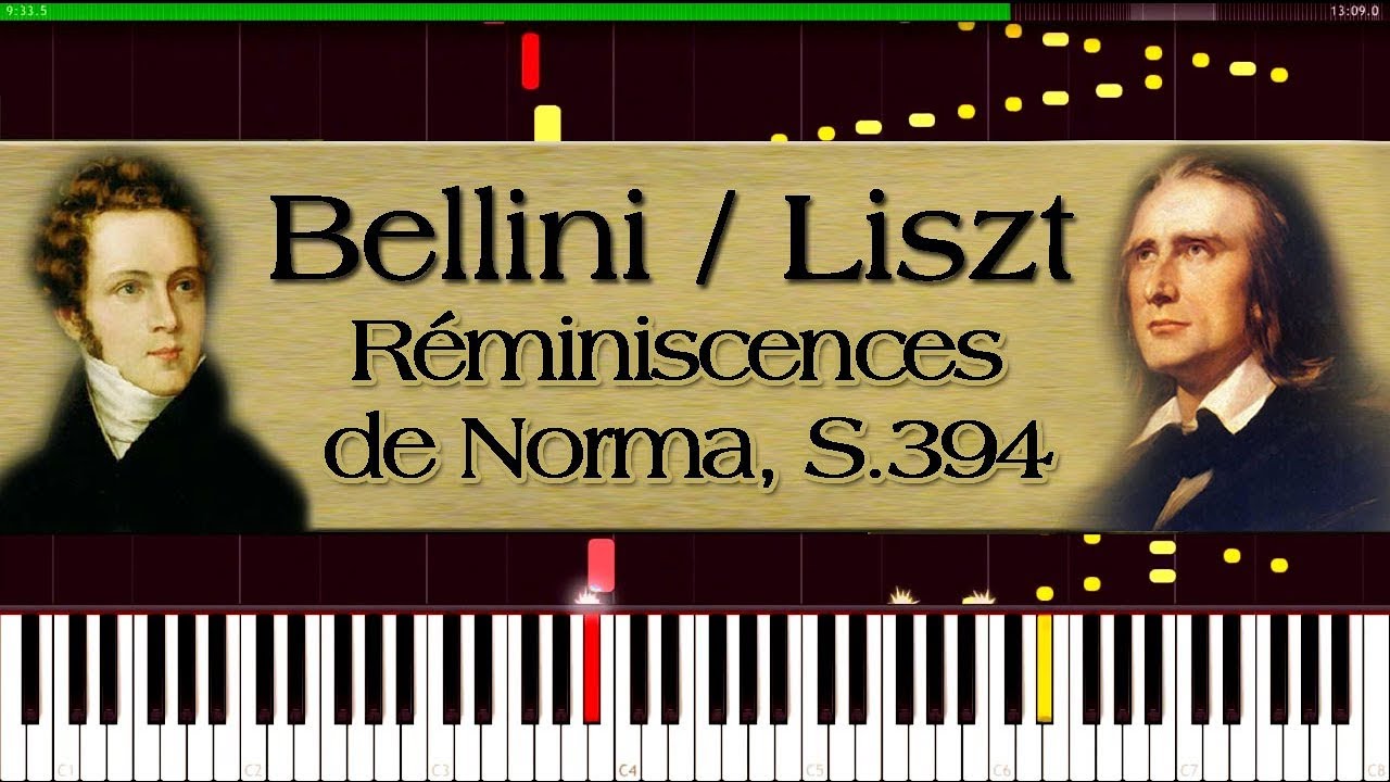Bellini / Liszt - Réminiscences de Norma, S.394 | Piano Tutorial