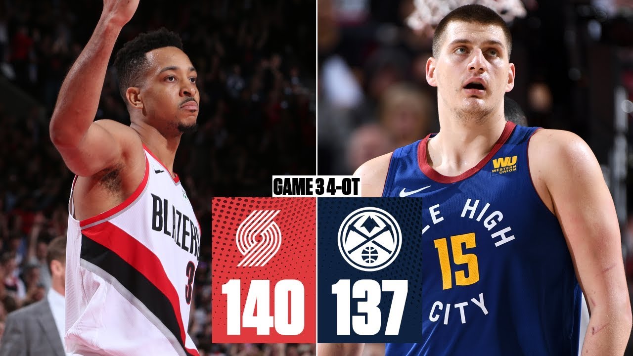 Trail Blazers win 4OT thriller vs. Nuggets to take 2-1 series lead | 2019 NBA Playoff Highlights