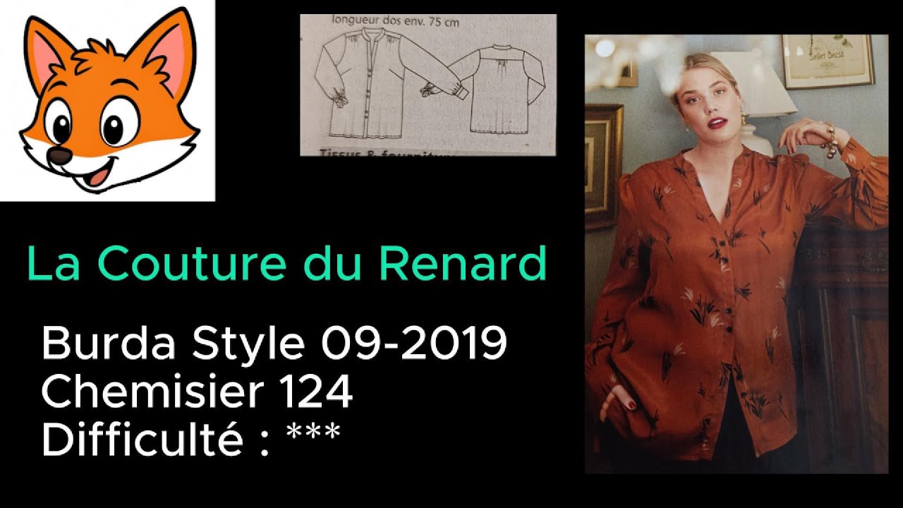 Tuto chemisier 124 #burdastyle  09 19 #couture  #sewing