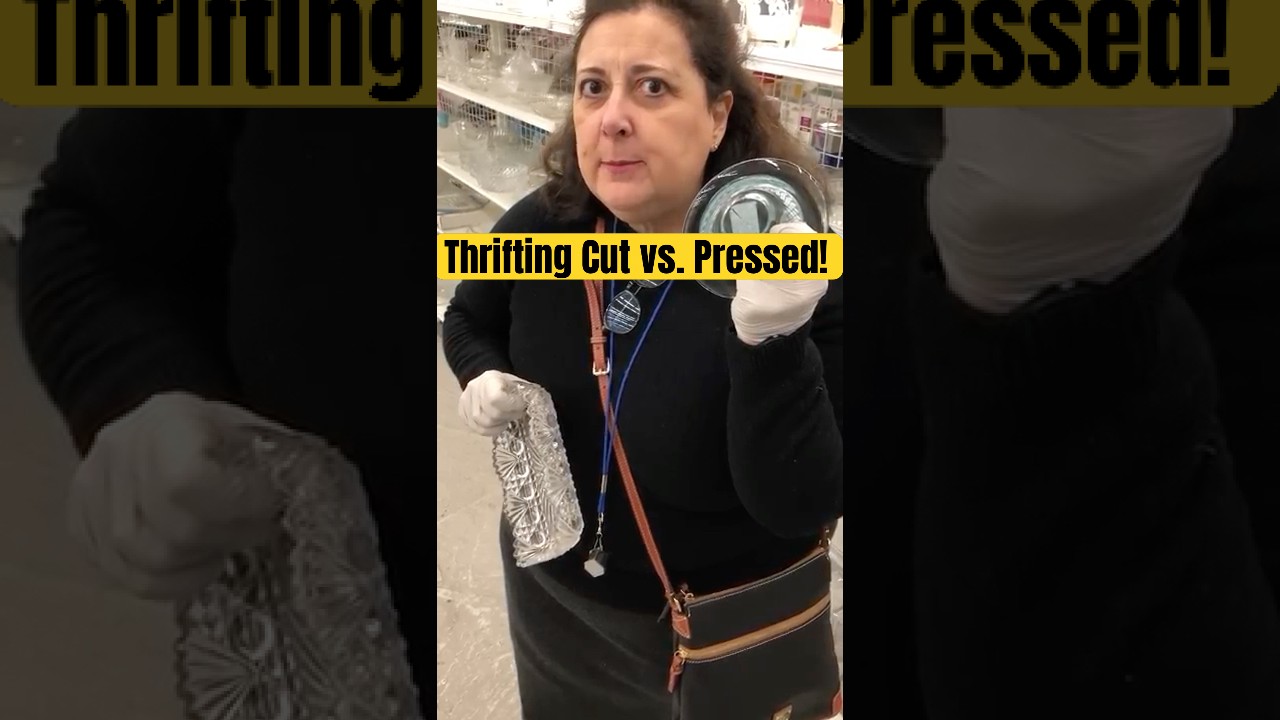 Find Cut vs. Pressed Glass Thrift Shopping by Dr. Lori
