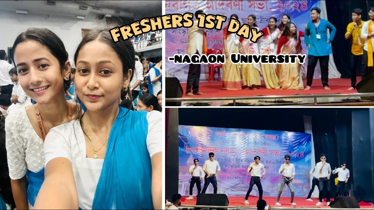 My last freshers in Nagaon University as a student 🫶🏻💗 \\ Day 1