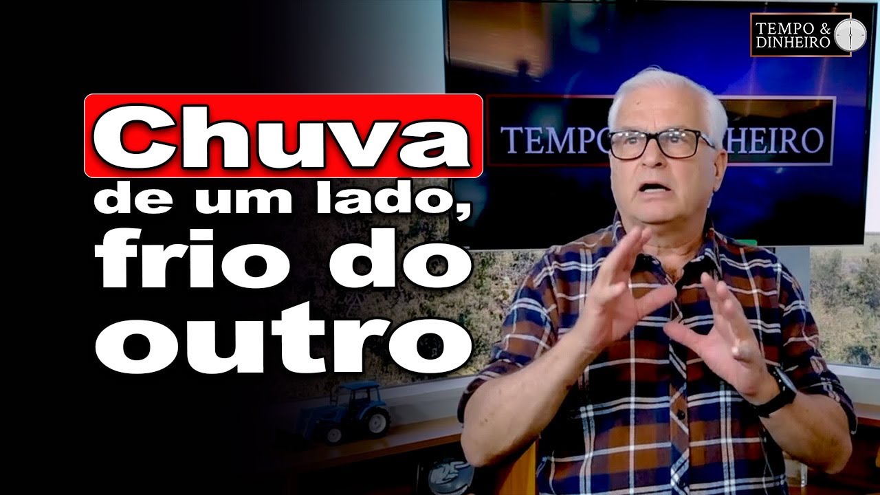 Previsão do tempo mostra muita chuva e queda da temperatura, informa João Batista Olivi
