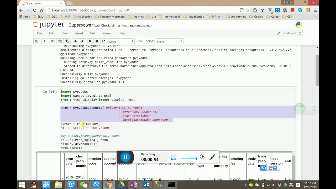 Python_ Load data into pandas from a MSSQL Server DB