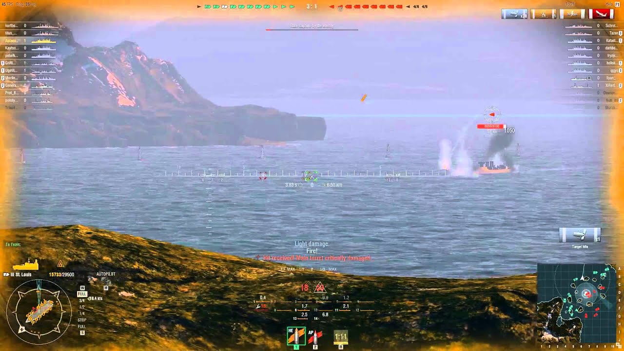 World Of Warships - St. Louis - Big Race - Encounter Battle