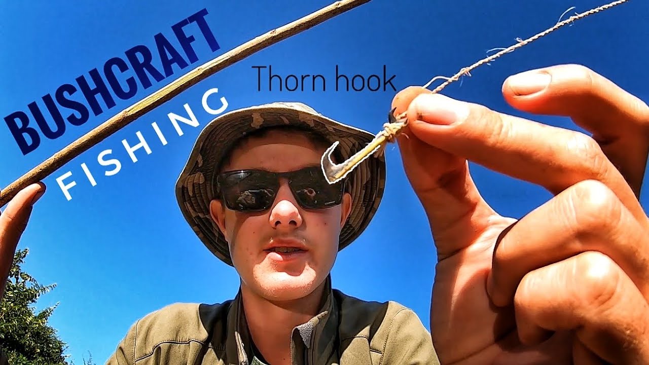 Survival Fishing Africa | Making a rod line and hook from the bush (Bushcraft Fishing)