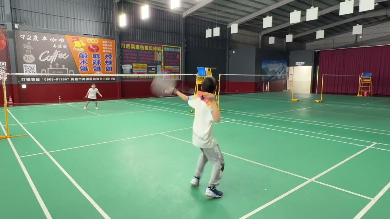 藏龍羽球旗美館 男單 江恩頡 VS 黃羽均/劉家豪