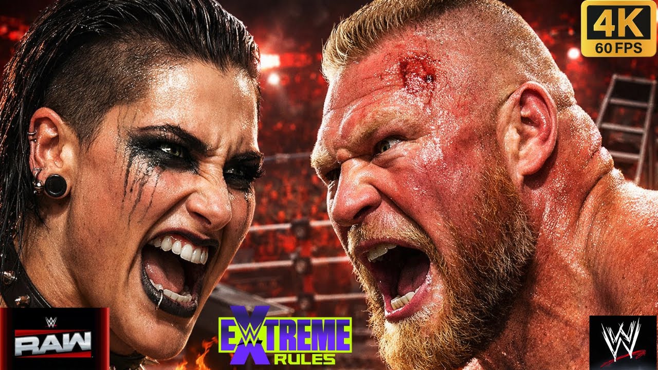 WWE Wrestling Rhea Ripley Vs Brock Lesnar Extreme Rules 