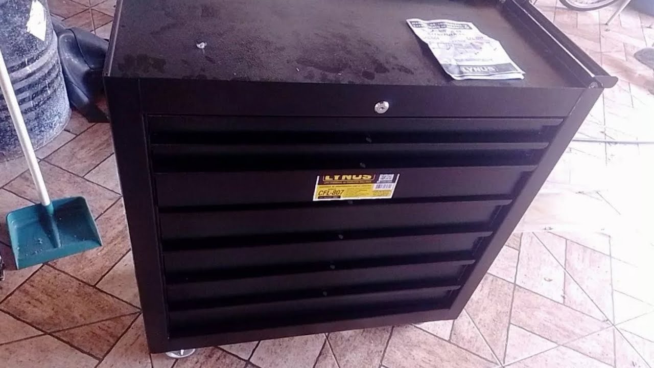 Carrinho Ferramentas Lynus CFL 807 7 Gavetas e chave