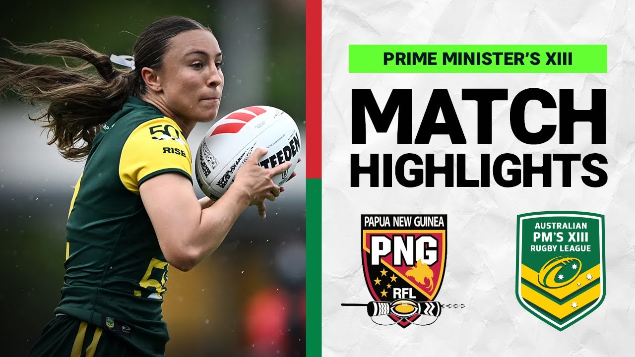 Rugby League International | PNG Orchids PM's XIII v Australian PM's XIII | Match Highlights | 2025