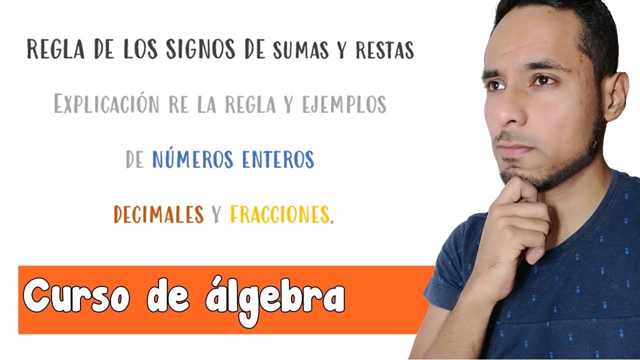 Regla de los signos de sumas y restas | Curso de álgebra | # 3