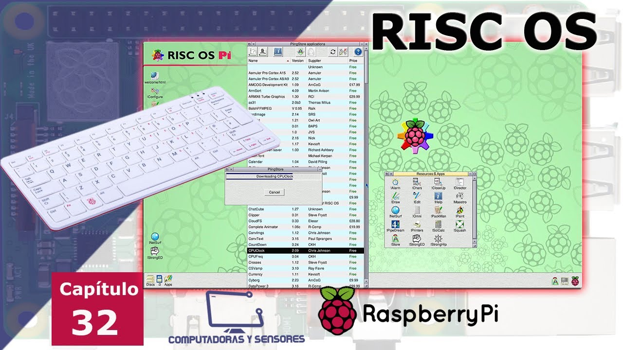 Sistema Operativo RISC OS en Raspberry Pi, instalaci&oacute;n diferencias RISC - CISC . Navegador Net Surf