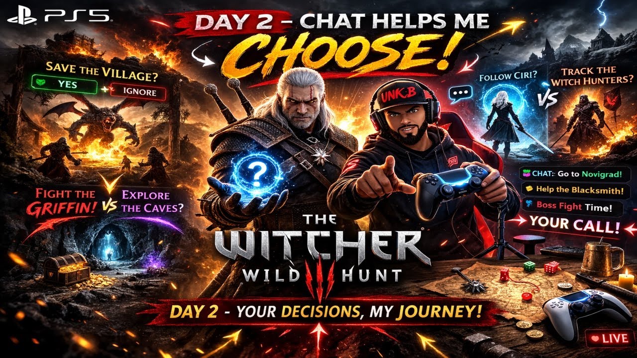 Witcher 3: Blind First Run—Chat Guides My Fate!