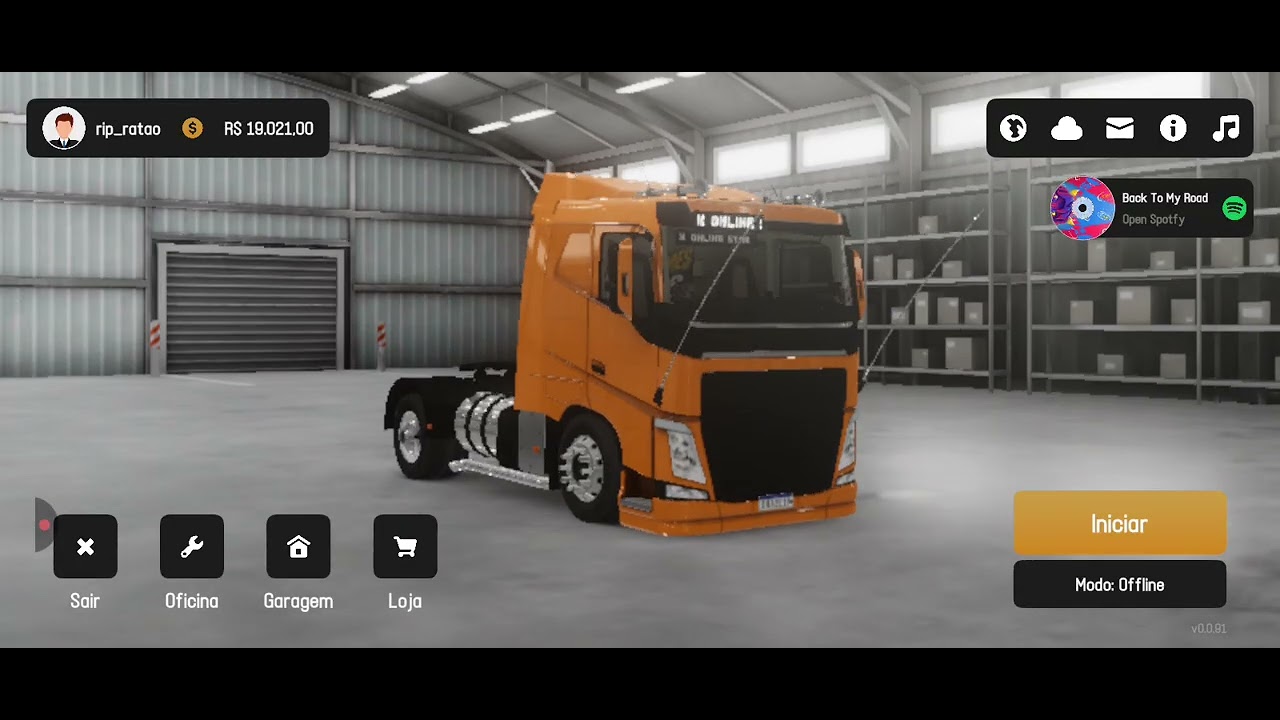 Notifiquei 3 caminhão em global truk online 