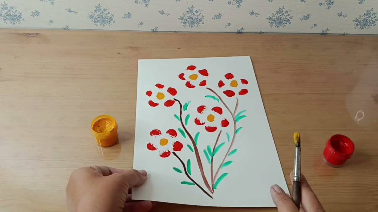🌺7 разных способов рисования( для детей)