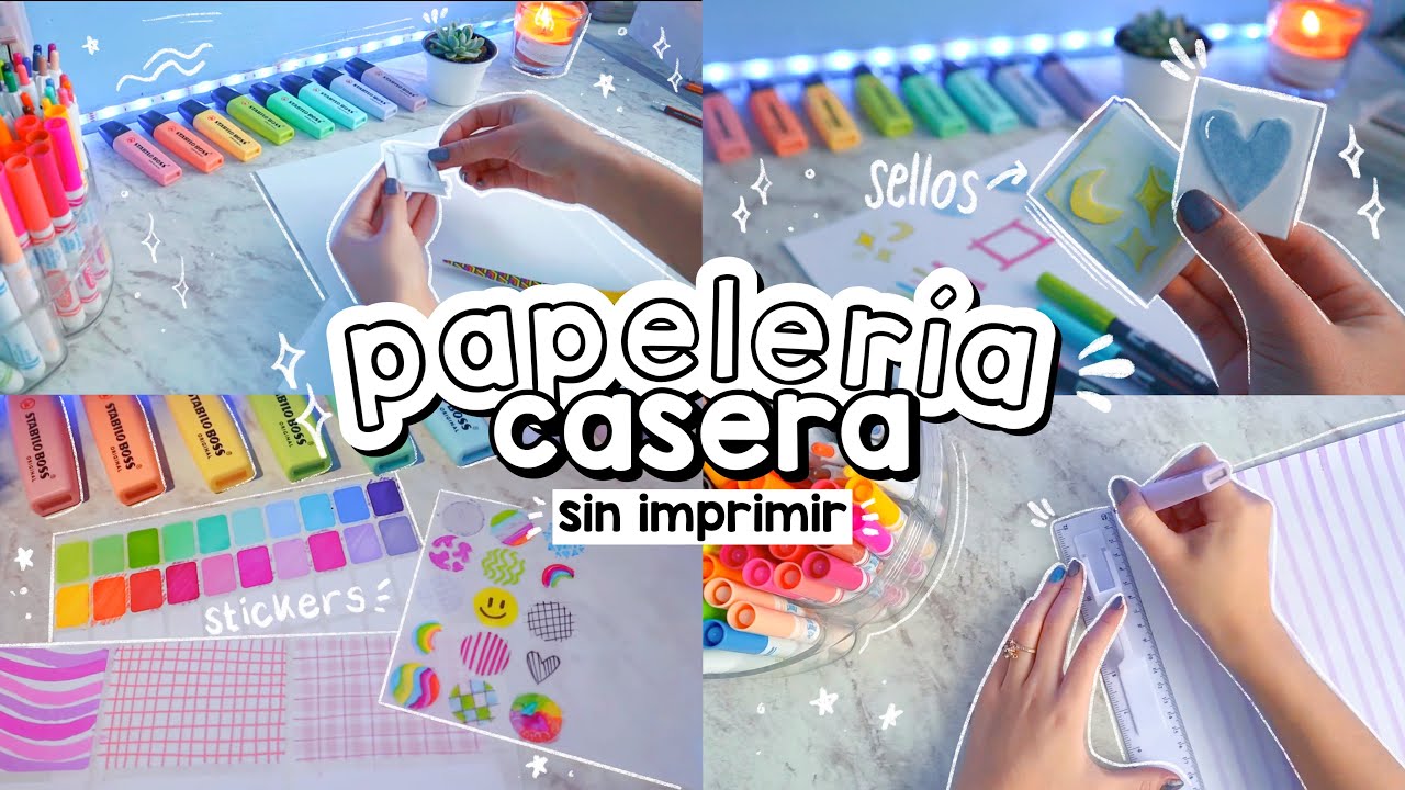 🖍 HAZ PAPELERIA CASERA SIN IMPRIMIR! 🌈 - DanielaGmr ✨