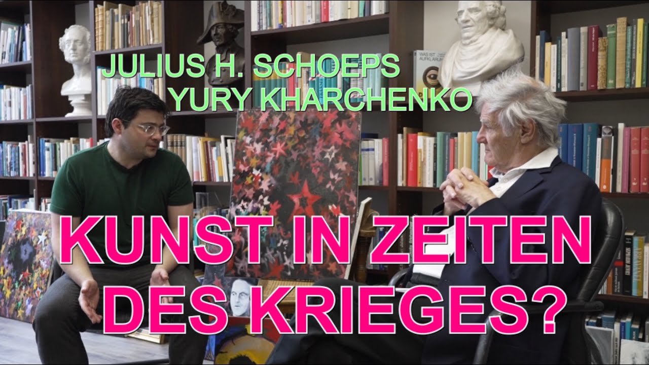 Malen in Zeiten des Krieges? Yury Kharchenko und Julius H. Schoeps in der Moses Mendelssohn Stiftung